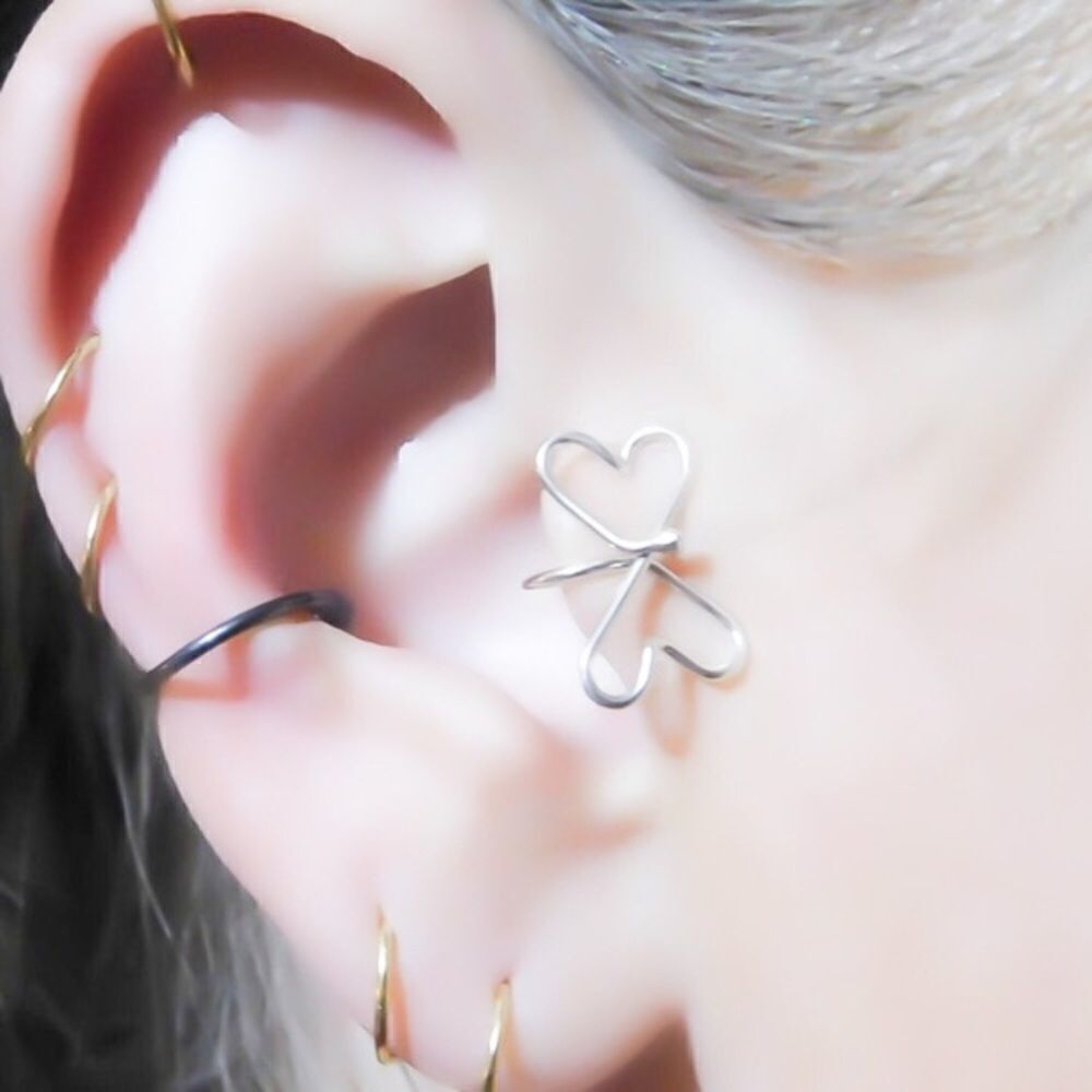 925 SS Butterfly ear cuff